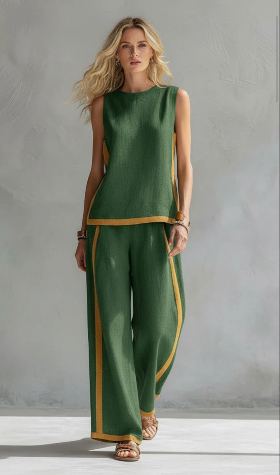 Velora Elegant Cotton and Linen Suit