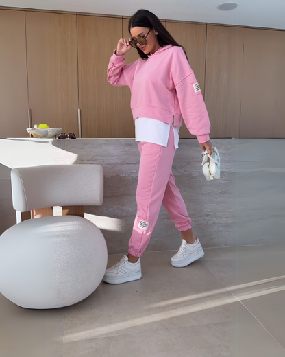 BELANI Hooded Casual Sweatshirt Set