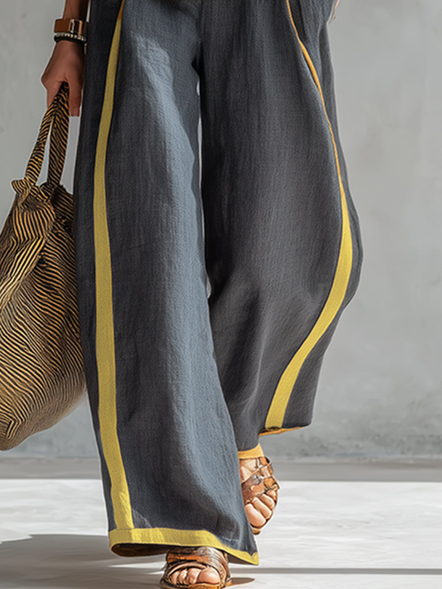 Velora Elegant Cotton and Linen Suit