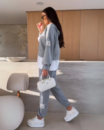 BELANI Hooded Casual Sweatshirt Set