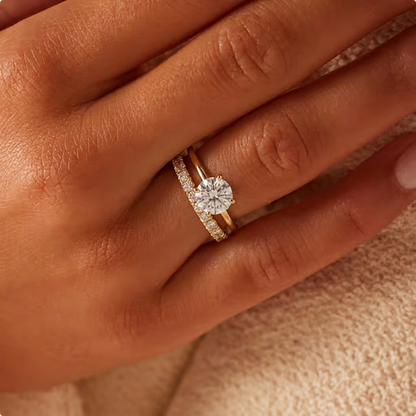 Vilma – Gold-Coloured Ring Set