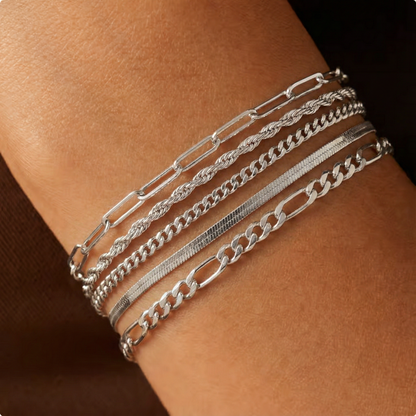 Ellen – Gold Bracelet Set