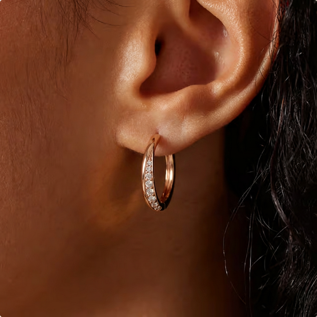 Exquisite Gold Earrings