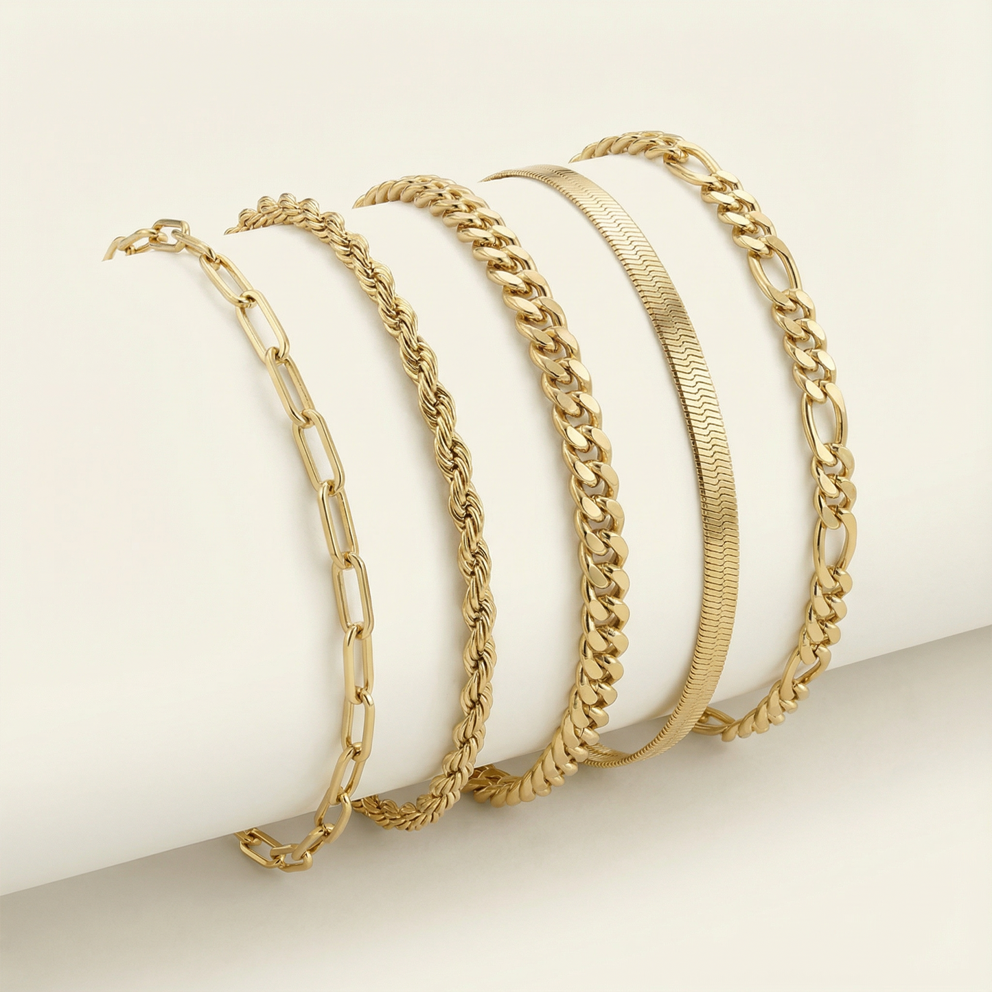 Ellen – Gold Bracelet Set