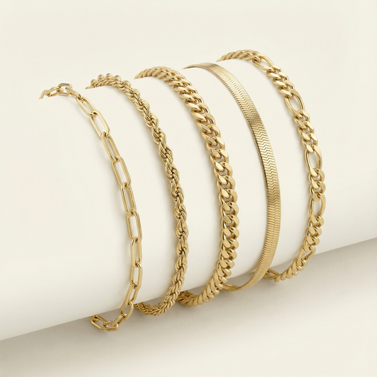 Ellen – Gold Bracelet Set
